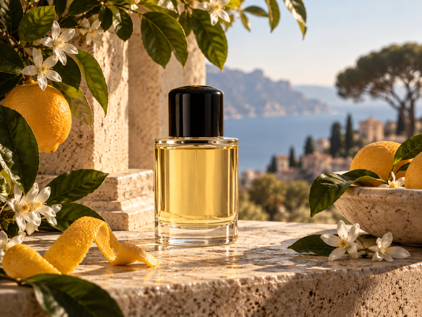Generated editorial still life used for Acqua di Parma reviews