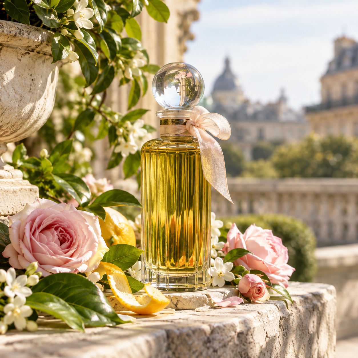 Generated editorial still life used for Annick Goutal reviews