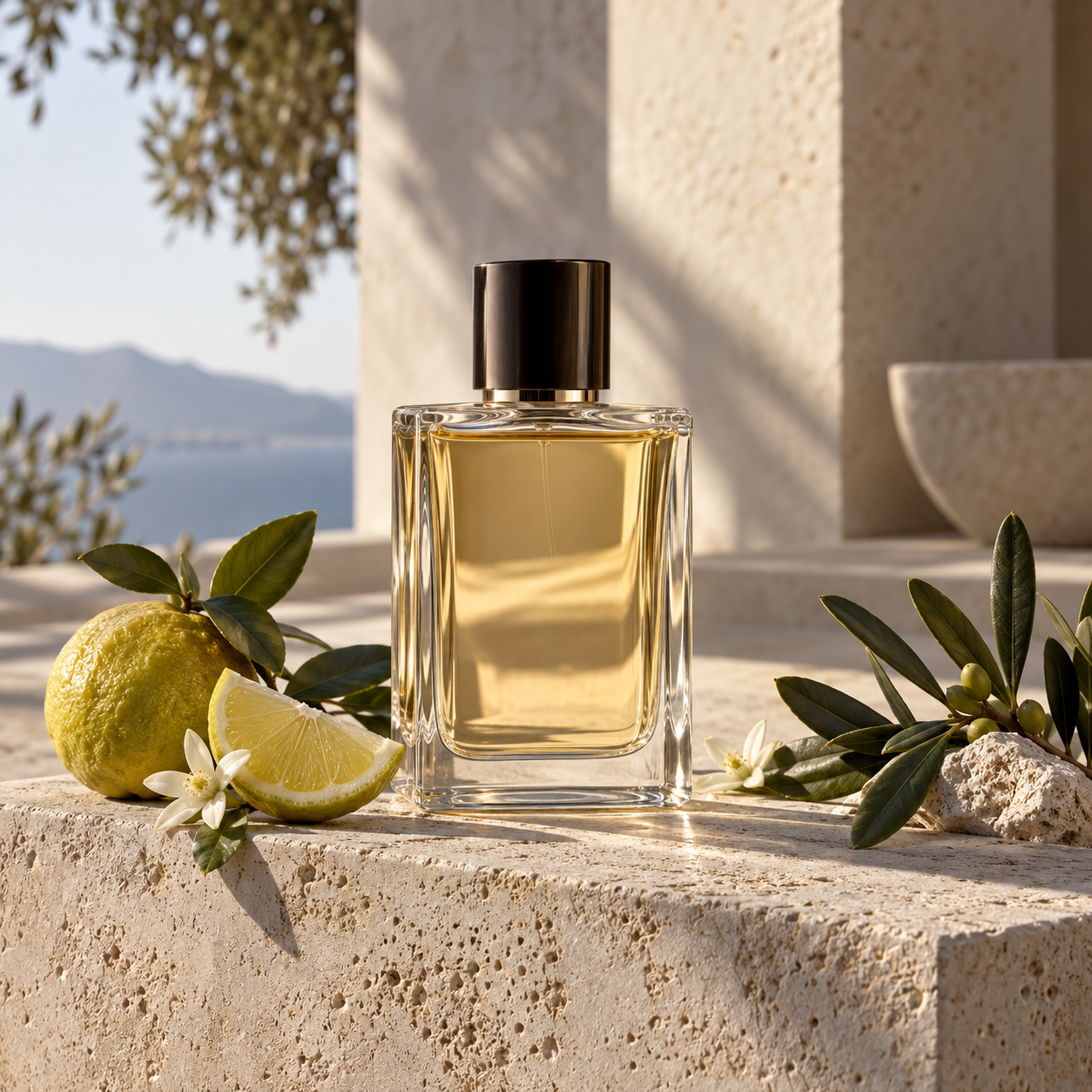 Generated editorial still life used for Armani reviews