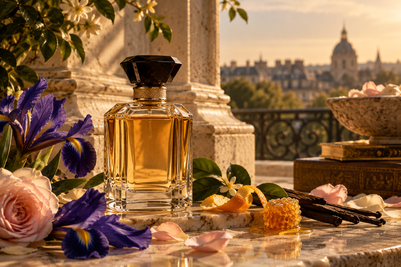 Generated editorial still life used for Guerlain reviews