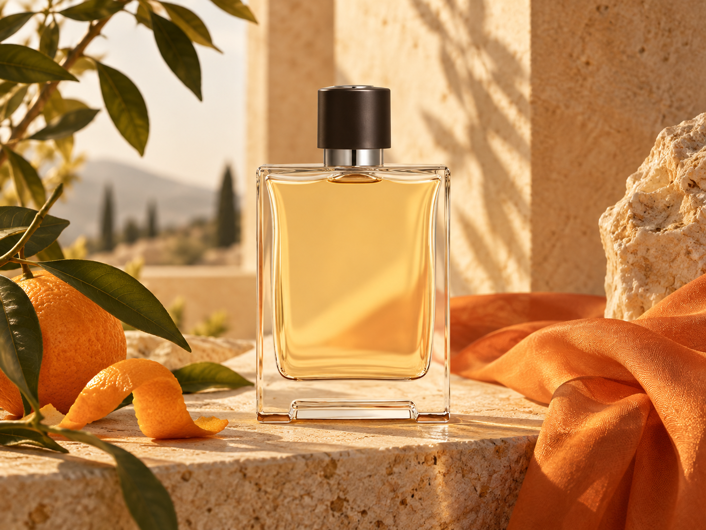 Generated editorial still life used for Hermès reviews