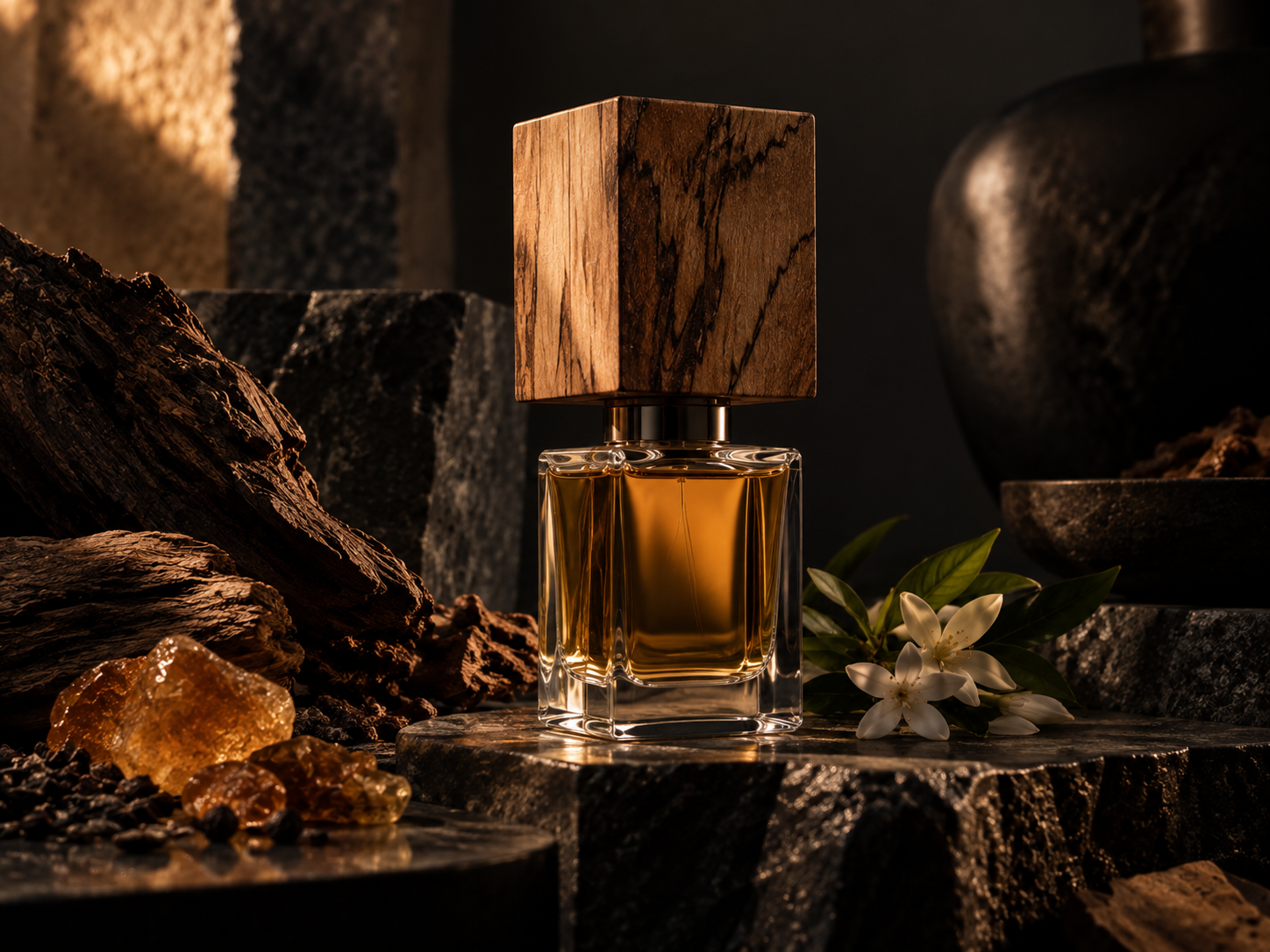 Generated editorial still life used for Nasomatto reviews