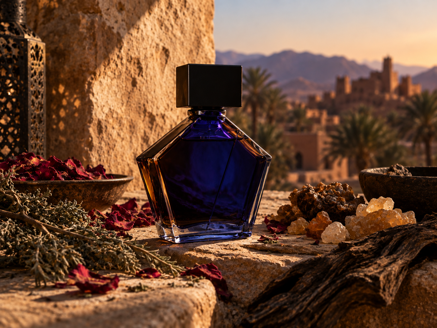 Generated editorial still life used for Tauer reviews