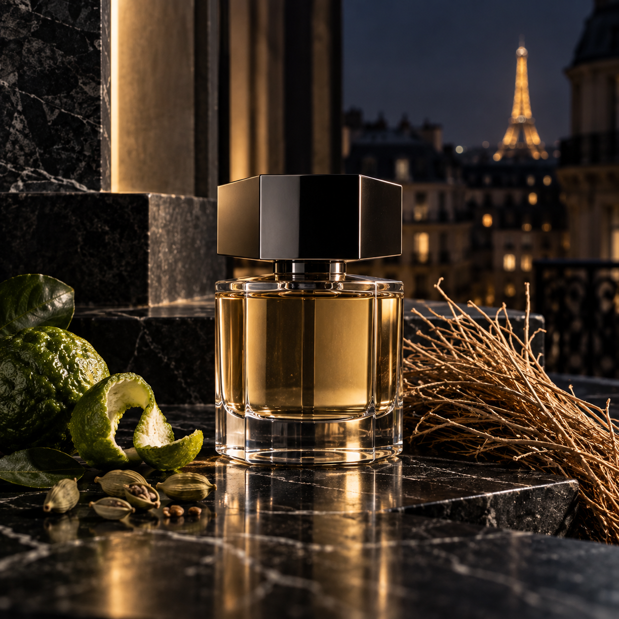 Generated editorial still life used for Yves Saint Laurent reviews